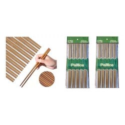 60 Pares Palillos Chinos De Bambu Reutilizables Para Sushi