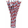 Popotes Biodegradables De Papel De Colores Rayas Fiesta