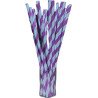 Popotes Biodegradables De Papel De Colores Rayas Fiesta
