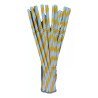 Popotes Biodegradables De Papel De Colores Rayas Fiesta