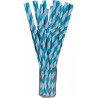 Popotes Biodegradables De Papel De Colores Rayas Fiesta