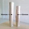 Paquete Con 100 Vaso De Bambú 12oz Desechable Biodegradable
