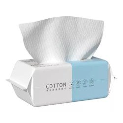 Toallitas Desechables 100% Algodón Para Limpieza Facial Spa Color Blanco Algodón Natural