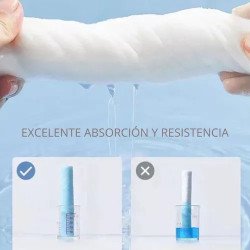 Toallitas Desechables 100% Algodón Para Limpieza Facial Spa Color Blanco Algodón Natural