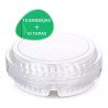12pz Domo Botanero Charola Plato Desechable Transparente24cm