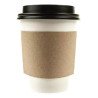 Vaso Tapa Café 12 Oz Desechable Bebida Caliente 50 Unidades Color Blanco