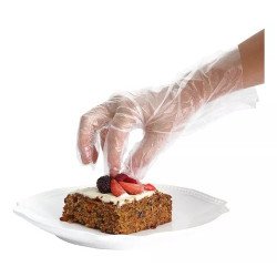 100 Guantes Desechables Degradables De Plástico Flexidur