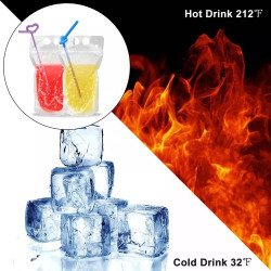 Bolsas Selladas Desechables De Bebidas Y Popotes750ml/1000ml Color 500ml Dingpai Z2