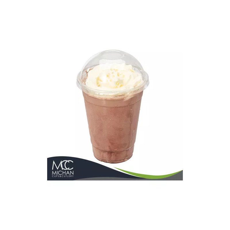 Vaso Frappé Con Tapa Domo, 16oz (480ml) Marca Mcc, 100 Sets
