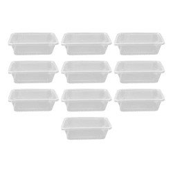 Fiambrera Desechable, 10 Unidades, Apta Para Microondas,