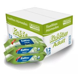 Toallitas Húmedas Kubbies Adulto, 12 Paq