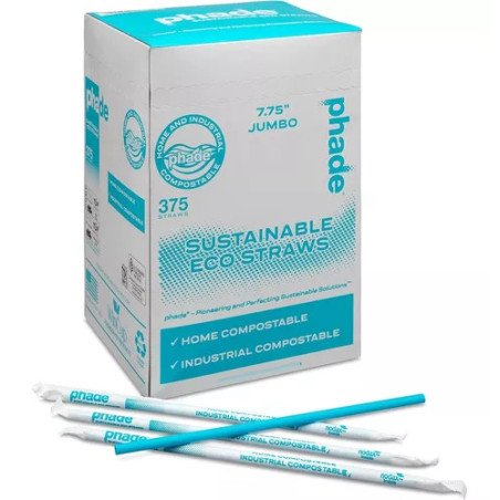 Pajitas Para Beber Jumbo Ecológicas De 7.75 Pulgadas