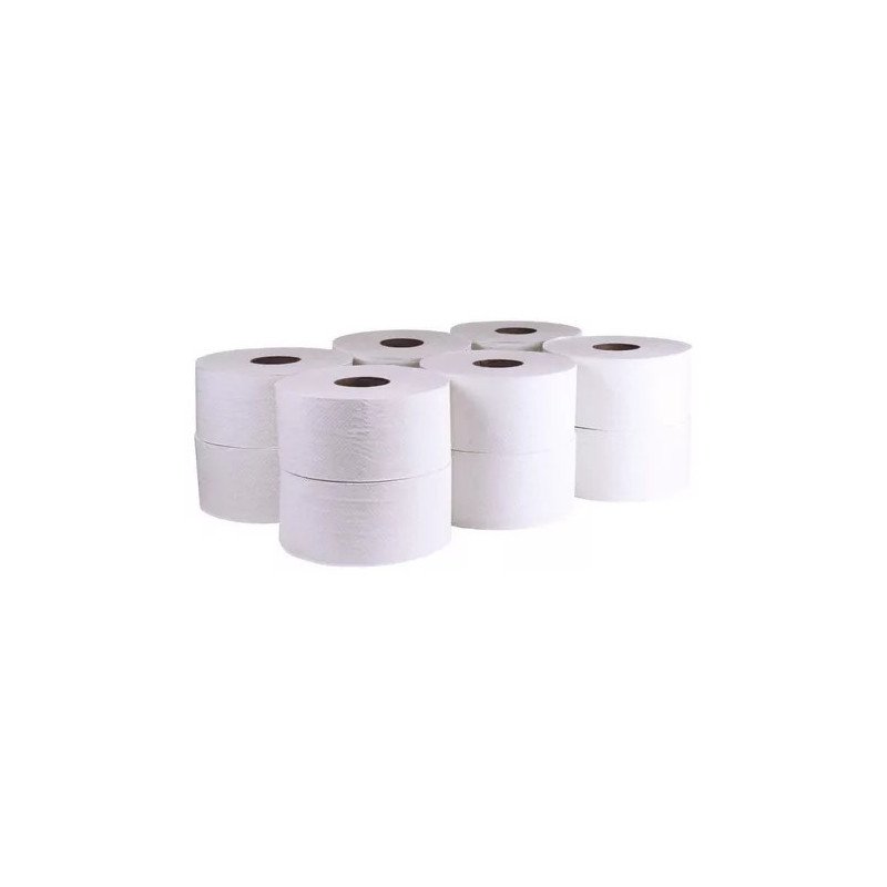 12 Rollos Papel Higiénico Institucional Jr. Hoja Doble Bio