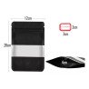 500 Bolsas Stand Up Pouch Kraft Negro Con Ventana Para 150gr