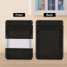 500 Bolsas Stand Up Pouch Kraft Negro Con Ventana Para 150gr
