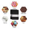 500 Bolsas Stand Up Pouch Kraft Negro Con Ventana Para 150gr