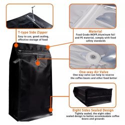 50 Bolsas Para Café Con Valvula Bolsas Stand Up,500g