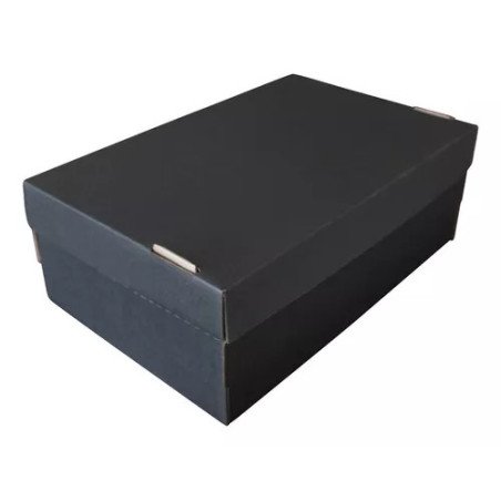 70 Cajas De Cartón Para Zapato De 31x18x11 Cm Color Negro