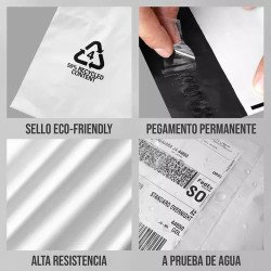 1000 Bolsa Sobre Mensajeria Paqueteria Envio 28x35cm Neipack