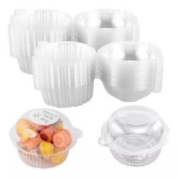 500 Vasos Con Domo Estándar Cupcake Caja Individual