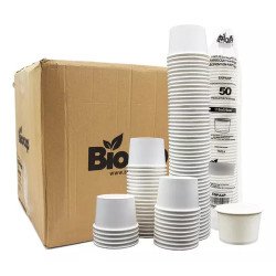 Caja Envase De Papel Biocup 1000 Piezas 4 Oz (sin Tapa)
