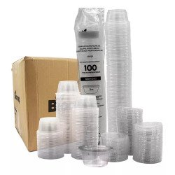 Caja Soufflé Para Salsas Con Tapa 2 Oz (2000 Juegos)