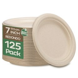 Plato redondo Biodegradable