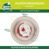Plato redondo Biodegradable